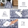 Coolmee Area Rug Washable Rug Non Slip Non Shedding Rugs Low Pile Floral Printed Foldable Carpet for Bedroom Office - 4 of 4