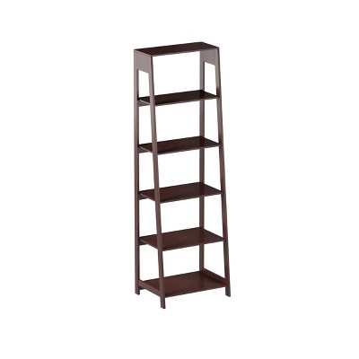 Hastings Home 5-Tier Freestanding Bookcase - Brown