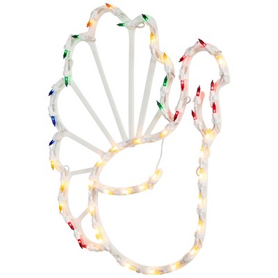 Multi-Color LED Turkey Thanksgiving Wall Mounted Decoration