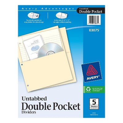 Double Pocket Index Dividers 
