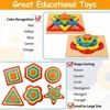 Wooden Shape Sorting Puzzle for Sensory Toy Enhance Spatial Imagination and Stimulate Innovative Thinking - 4 of 4