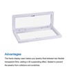 Unique Bargains TPU Film Display Jewelry Box 3 Pcs with Base - 4 of 4