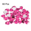 Unique Bargains Acrylic Flat Back Heart Face Painting Jewelry Rhinestone 60 Pcs - 3 of 4