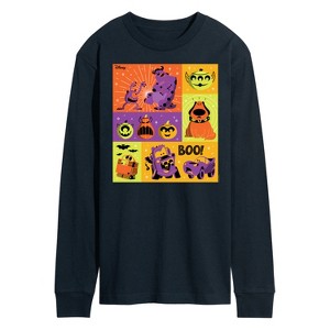 Men's - Disney - Halloween Movies Grid Long Sleeve Graphic T-Shirt - 1 of 4
