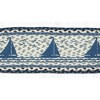 Earth Rugs Nautical Sailboat Oval Stair Tread – Coastal Cabin Decor 27"x8.25" - 2 of 3