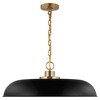 Nuvo Lighting Colony 1 - Light Pendant in  Matte Black/Burnished Brass - 3 of 4
