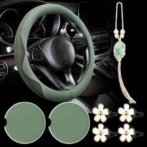 TruAIR Car Accessory Set Ð Steering Cover, Coasters, Clips & Ornament - 1 of 4