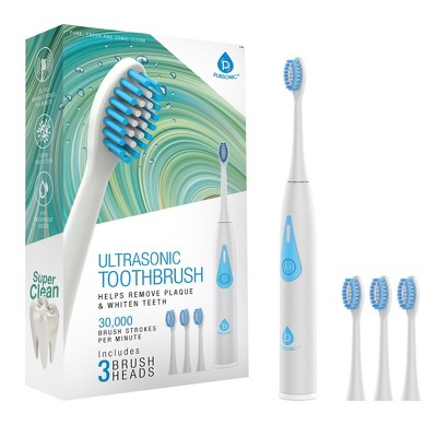 Pursonic Triple-Head Electric Tooth Wizard - 30,000 Strokes Per a Minute