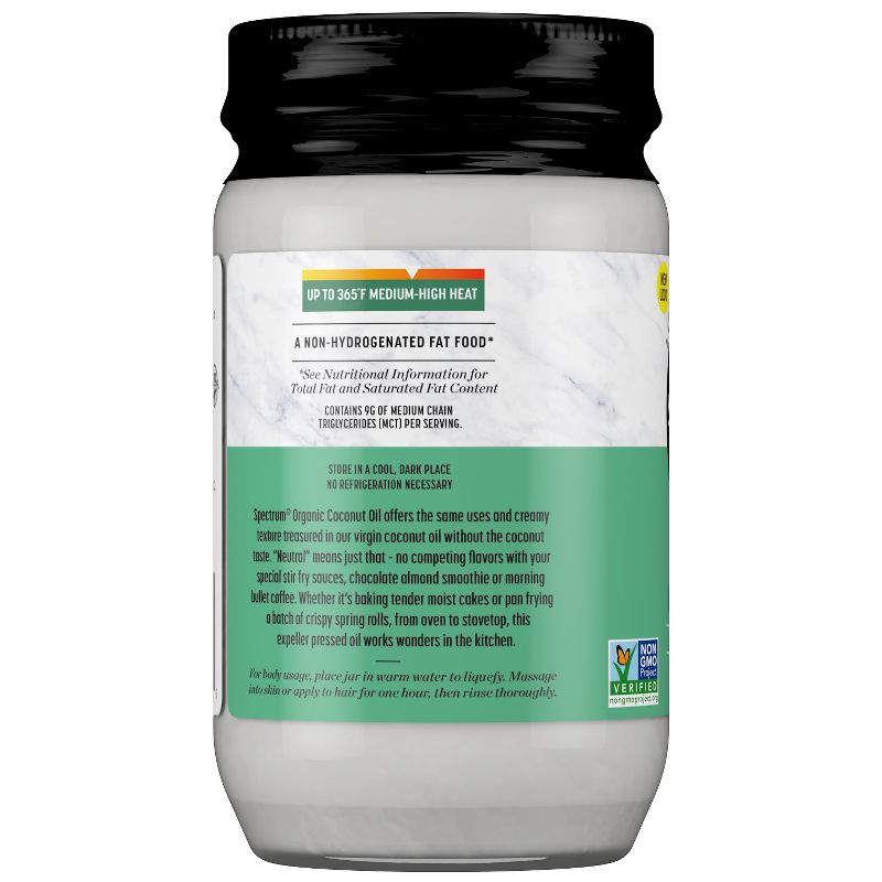 Spectrum Organic Coconut Oil - 14oz, 3 of 5