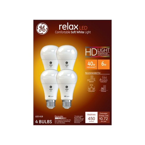 lof boerderij onderwerp Ge 4pk 5.5w 40w Equivalent Relax Led Hd Light Bulbs : Target