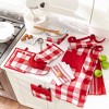 Elrene Farmhouse Living Stripe and Check Kitchen Towels, Set of 3 - 17" x 28" - Elrene Home Fashions - 4 of 4