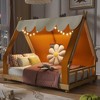 Polibi Kids Tent House Bed with Lights and Skylight - 3 of 4