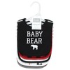 Hudson Baby Infant Boy Cotton Bibs, Buffalo Plaid Bear, One Size - 2 of 4