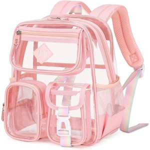 Luupatchy Mini Clear Backpack - Stadium-Approved, 9.9L Capacity for Toddlers/Kids, Festival/Concert, Pink - 1 of 4