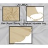 LA LEELA Women's Beachwear Swimsuit Summer Vacation Holiday Bikini Cover Up Spaghetti Strap Backless Swimwear - 3 of 4