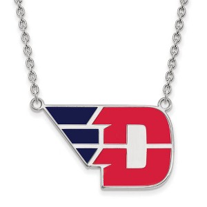 Black Bow Jewelry Sterling Silver Dayton Flyers NCAA Necklace 18 Inch - 1 of 4