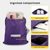 Hachikiko Drawstring Backpack Water Resistant String Bag Sports Sackpack Gym Sack with Side Pocket for Men Women - 2 of 4