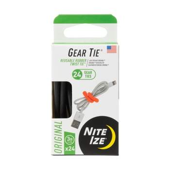 Nite Ize Original Gear Tie Pro Pack - Reusable Rubber Twist Tie