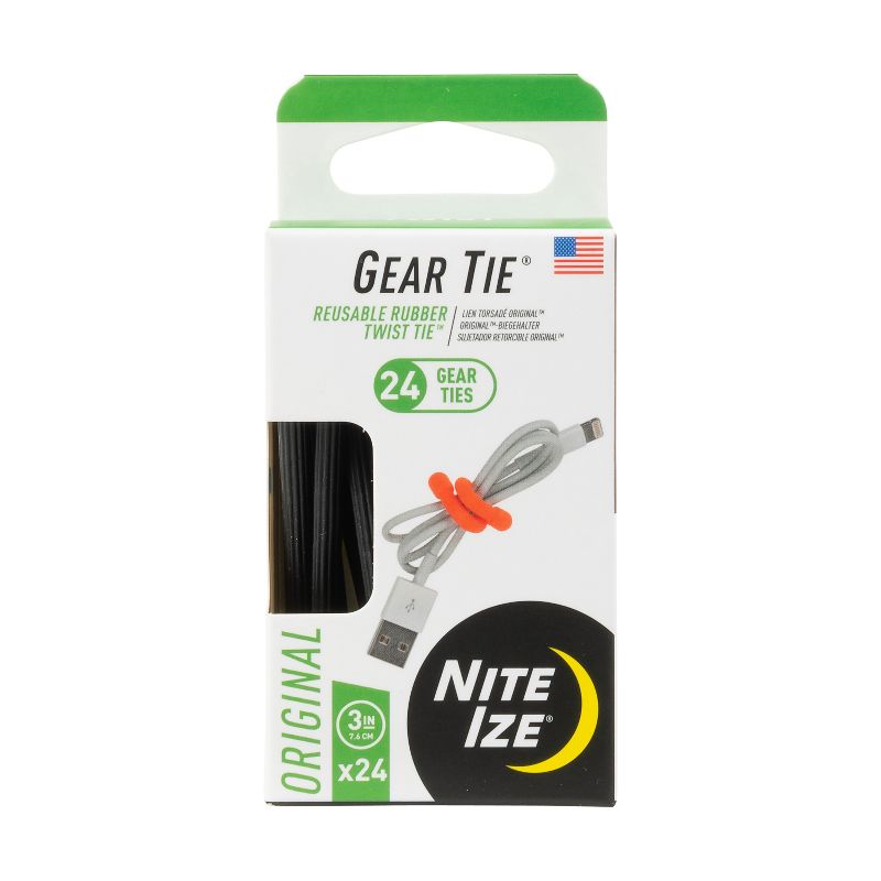 Nite Ize Original Gear Tie Pro Pack - Reusable Rubber Twist Tie, 1 of 9