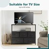 5 Drawers Dresser for Bedroom, Closet Fabric Dresser With Metal Frame, TV Stand Furniture with Open Shelf for Hallway Living Room Entryway - 4 of 4