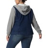 Agnes Orinda Women's Plus Size Denim Hood Layered Drawstring Fall Winter Button Pockets Jean Jackets - image 4 of 4