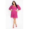 Women's Plus Size Priscilla Lace Dress - lilac rose | CITY CHIC - image 2 of 4