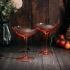 The Wine Savant Orange Colored Champagne & Cocktail Glasses, Beautiful Addition to Home Bar with a Unique Style & Decor - 6 pk - 3 of 4