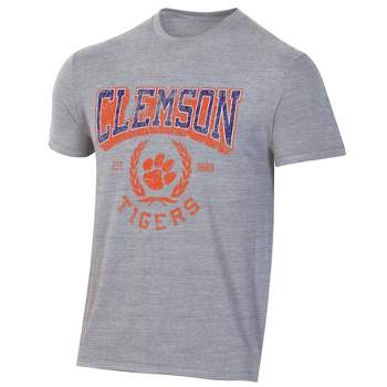 NCAA Clemson Tigers Men's Gray Triblend T-Shirt