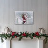 Lumabase Battery Operated Lighted Wall Art with Remote Control Snowy Santa - 3 of 4