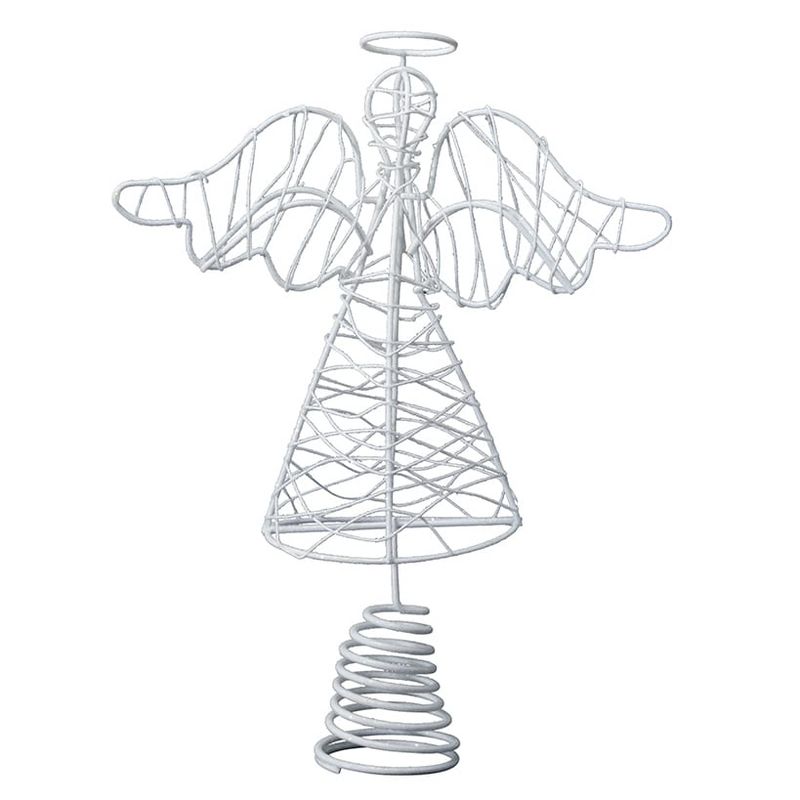 The Lakeside Collection Spiritual White Angel Tree Topper, 1 of 2