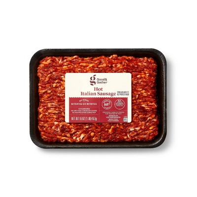 Hot Ground Italian Sausage - 16oz - Good &#38; Gather&#8482;