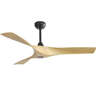 Sofucor 52" ABS Ceiling Fan Adjustable Height 6-Speeds Remote Control Without Light for Indoor and Outdoor