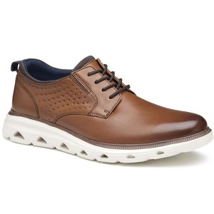 Johnston & Murphy Men's Jenkins Leather Plain Toe Dress Casual Lace-up Shoe - 1 of 4