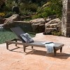 Okak Patio Lounge Chairs with Soft Fabric Mesh,Wooden Outdoor Chaise Lounge for Patio,Beach,Yard - 2 of 4