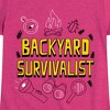 Girls' - Instant Message - Backyard Survivalist Fitted Short Sleeve Graphic T-Shirt - 2 of 4