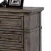 Royal Hampton Nightstand with USB Port and Hidden Drawer, Gray Solid Wood - 3 of 4