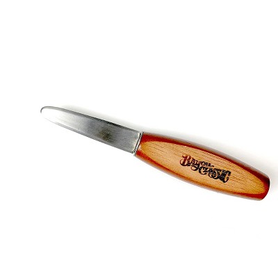 Bayou Classic 300-205 Oyster Shucker Knife Features Stainless Beveled Blade and Hardwood Handle Perfect