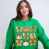 Simply Sage Market Women's Graphic Sweatshirt Coquette Fall Pumpkin and Bows - 2 of 4