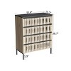 NicBex Natural Fluted Bedroom Dressers with Drawers,Wooden Dresser Chest,Chest of Drawers for Bedroom,Entryway - 4 of 4