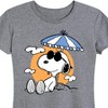 Women's - Peanuts - Snoopy's Beach Day Short Sleeve Graphic T-Shirt - 2 of 4