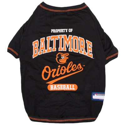 MLB Baltimore Orioles Pets First Pet Baseball Jersey - Black XXL