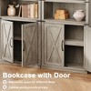 Book Case with Doors, 5 Tier Book Shelf with Cabinet, 68.7" Tall 5 Shelf Book Case for Living Room, Home Office - 3 of 4