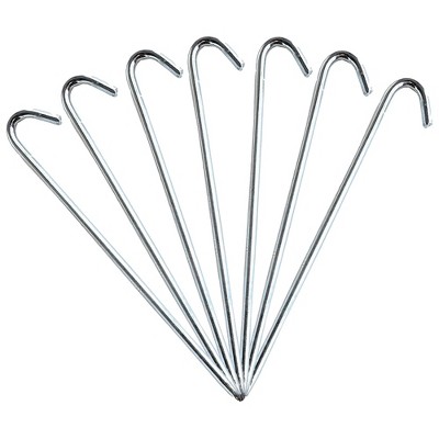 Moose Supply Heavy Duty Steel Hook Stakes, 10 Pack, 5/8