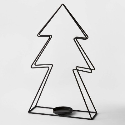 Metal Wire Tree Candle Holder Black - Wondershop™