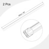 Unique Bargains Lamp Lantern Water Cooling System Acrylic Rigid Round Pipes Clear 2 Pcs 18" - 2 of 4