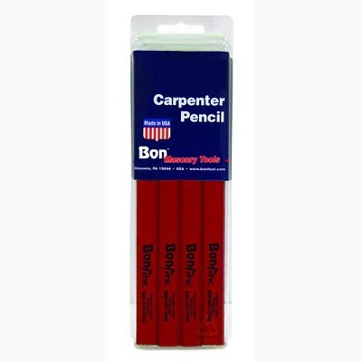 Bon Tool 84-840 Pencil - Red Casing Medium Black Lead - (72/Pkg)