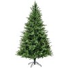 PexFix 7FT Unlit Artificial Christmas Tree Hinged PE/PVC Tips With Metal Stand for Xmas Holiday Halloween Home Party Decor - 3 of 4