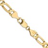 Black Bow Jewelry Men's 7.5mm, 14k Yellow Gold, Open Concave Figaro Chain Necklace - 2 of 4