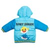 Pinkfong Baby Shark Daddy Shark Toddler Boys Zip Up Winter Coat Puffer Jacket Blue 3T - 2 of 4