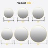 GustoWave Black Circle Round Mirror with 20mm Aluminum Frame, Shatter-Resistant Resin Fogless Glass, Wall Mounted Vanity Mirror - 2 of 4